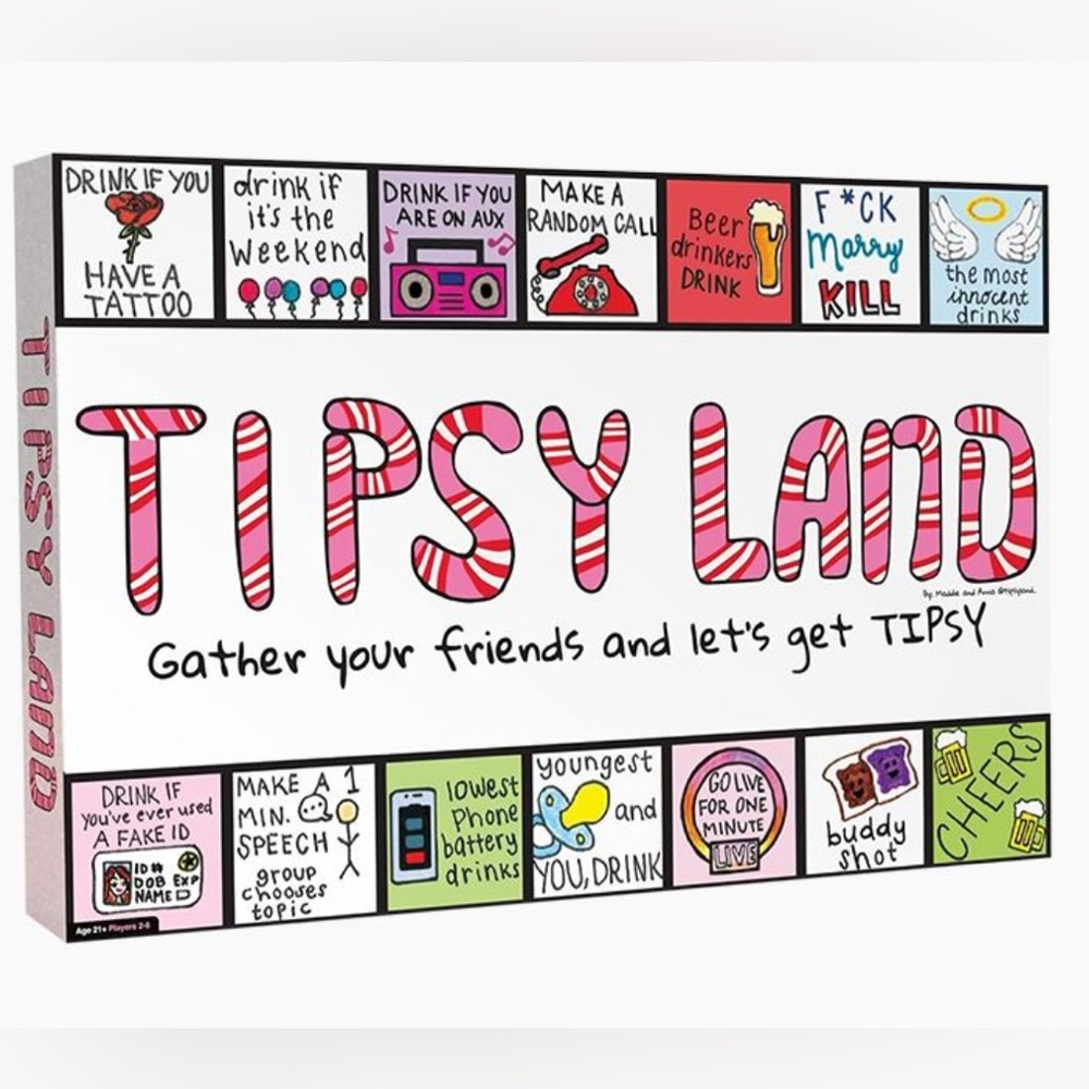 Tipsy Land Board Game 💟